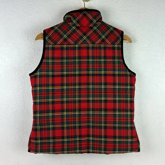 New nwt J.Crew Tartan Plaid Mountain Puffer Vest small - Picture 13 of 13